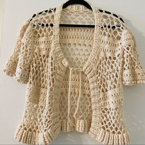 Vintage Hand Knitted Sweater Vest Size M/L - Picture 2 of 10